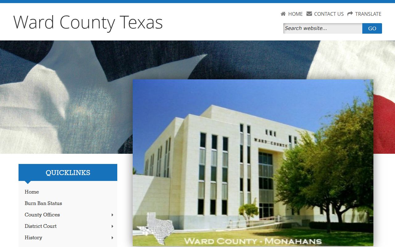 Ward County criminal history government department directory