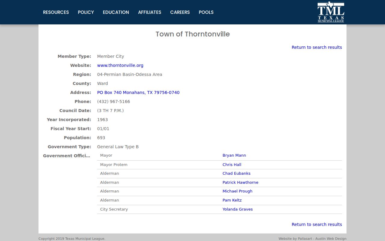 Thorntonville criminal records town contact directory